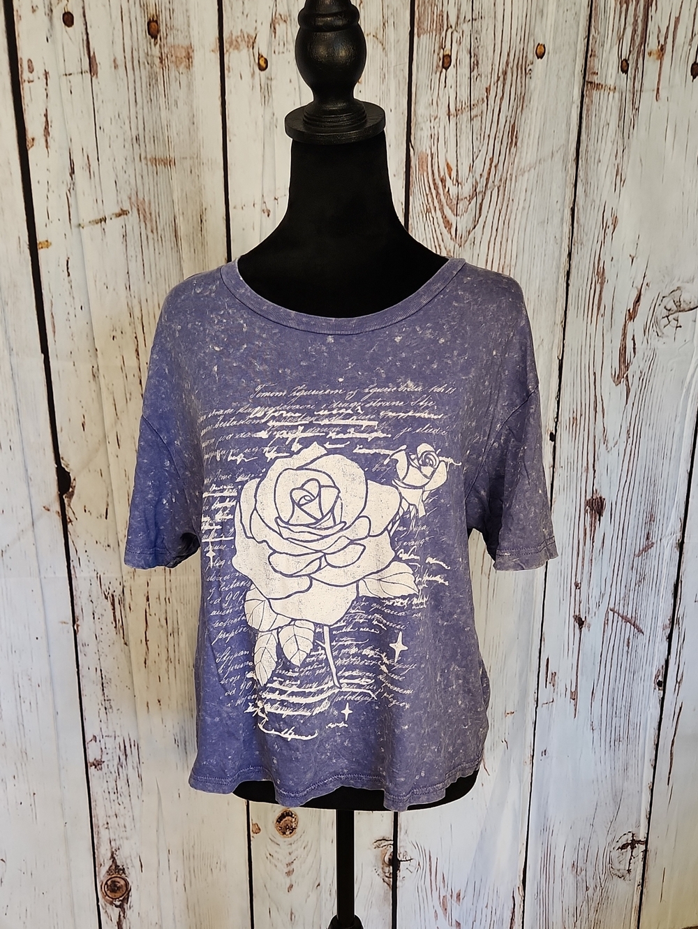 Rebellious One Oversized Floral Tee M